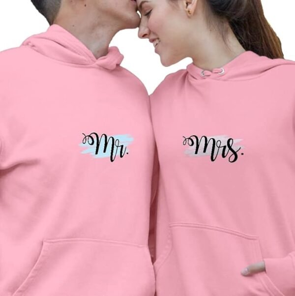 MR & MRS Printed Couple Hoodies-Pack of - Image 2