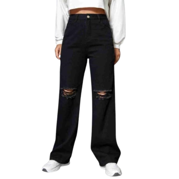 women Cut jeans